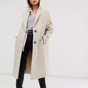 🆕 ASOS Textured Longline Coat